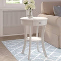 White End Table with Storage S83088