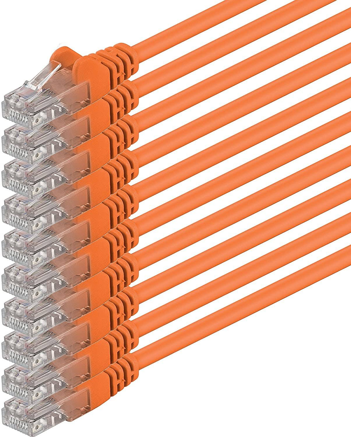 Orange 10 Pieces Ethernet Gigabit LAN Network Cable UTP Cat.5 C D799