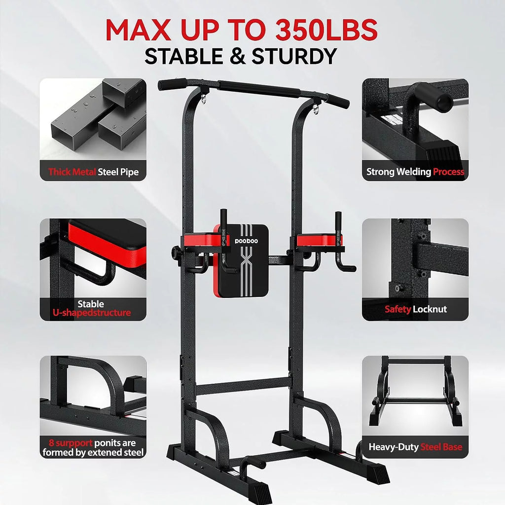 Multifunction Power Tower Dip Station Pull up Bar N8993