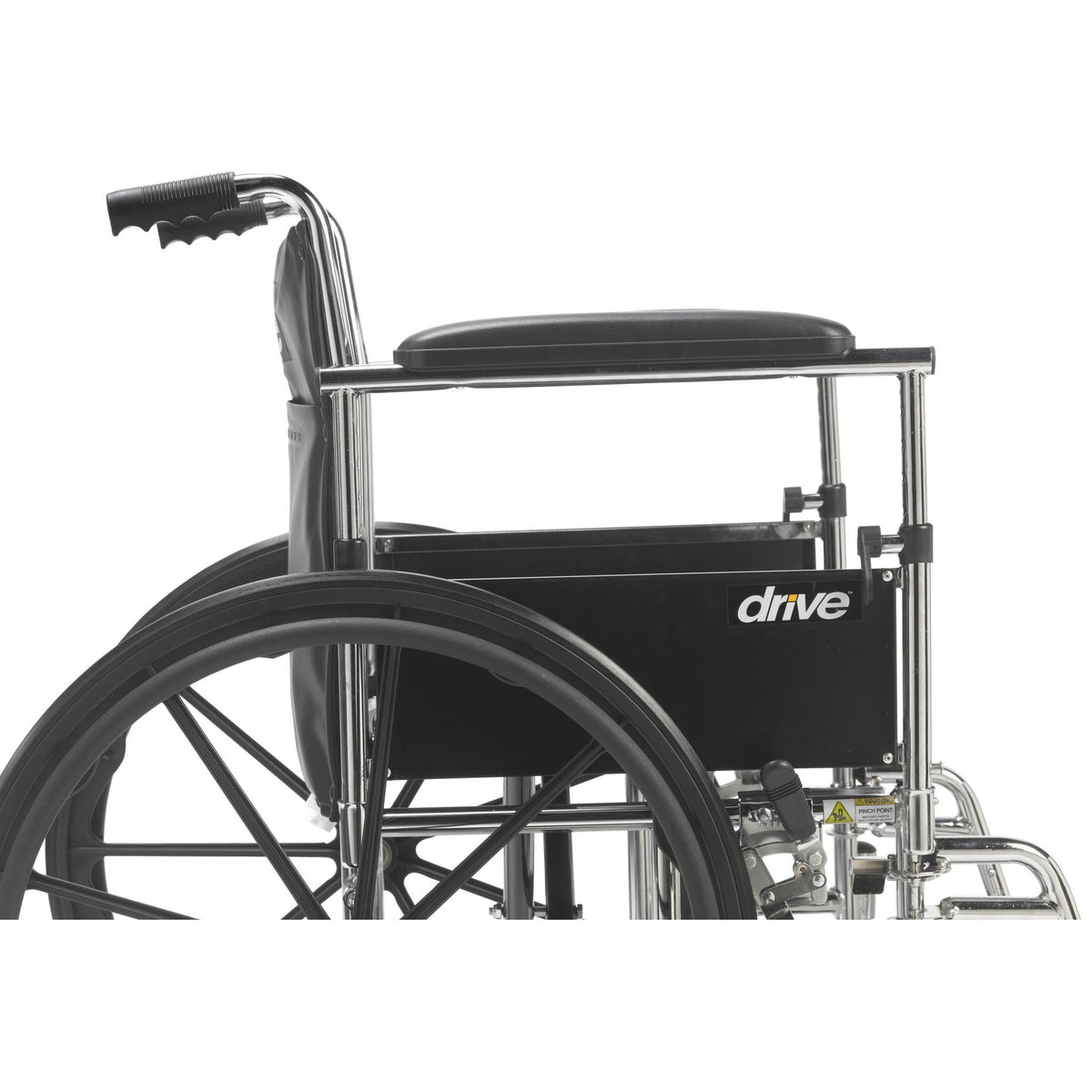 Chrome Sport Wheelchair with Elevating Leg Rests Q86868