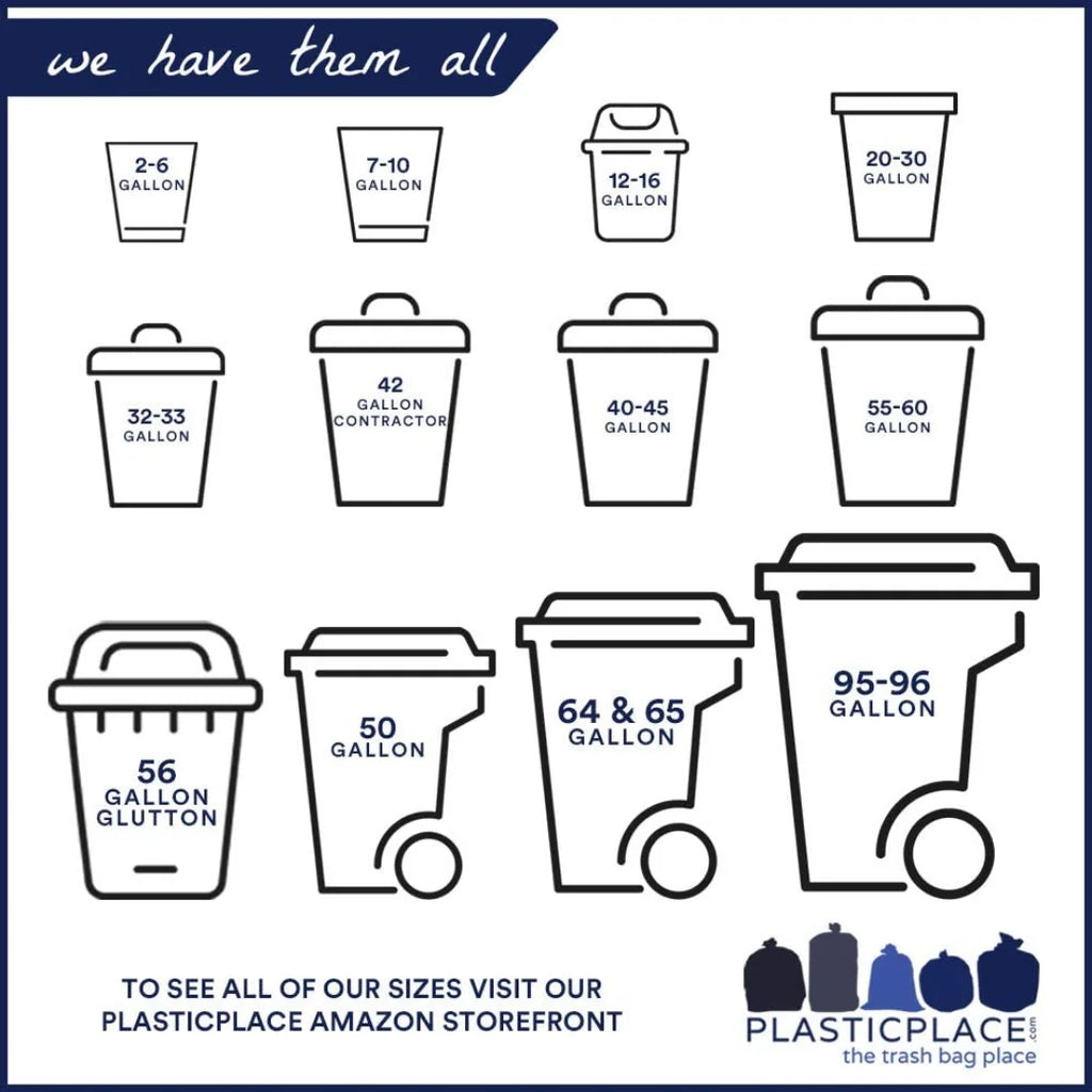 8 Gallon White Drawstring Trash Bags, 0.7 Mil, 22" x 22", 200 Count Z747640