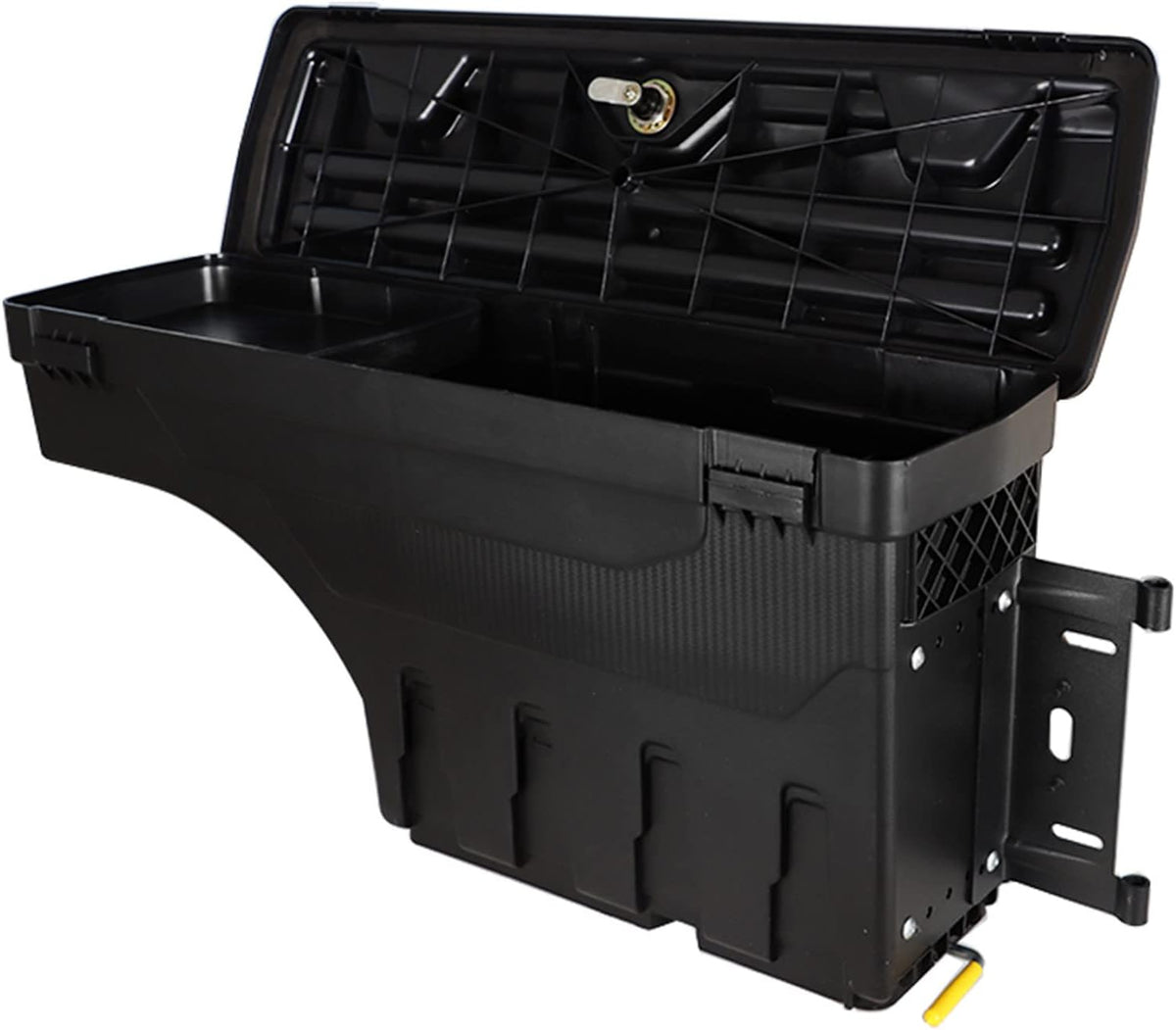 Driver Side Truck Bed Wheel Well Storage Case Tool Box with Lock M6160