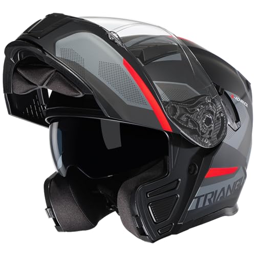 Modular Motorcycle Helmet Flip Up Full Face Dual Visor A42438