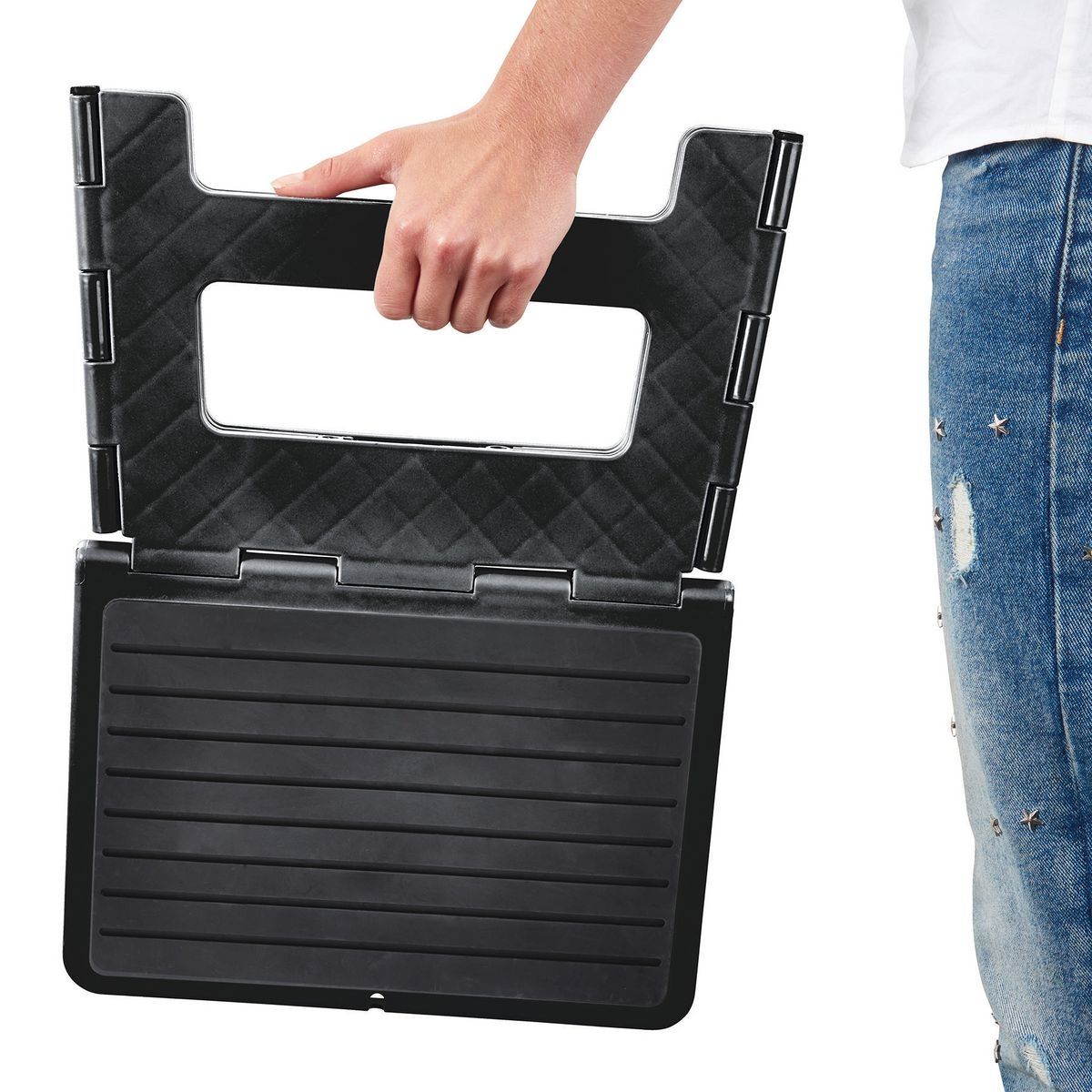 Black Folding Stool I5841