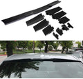 1-Piece Rear Window Roof Spoiler Wing Hydro Dipped Plastic Glossy Carbon Look Pack of 2 S861