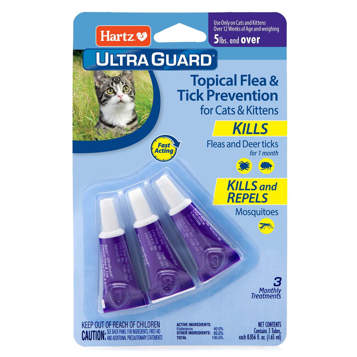 Topical Flea and Tick Prevention for Cats P6330