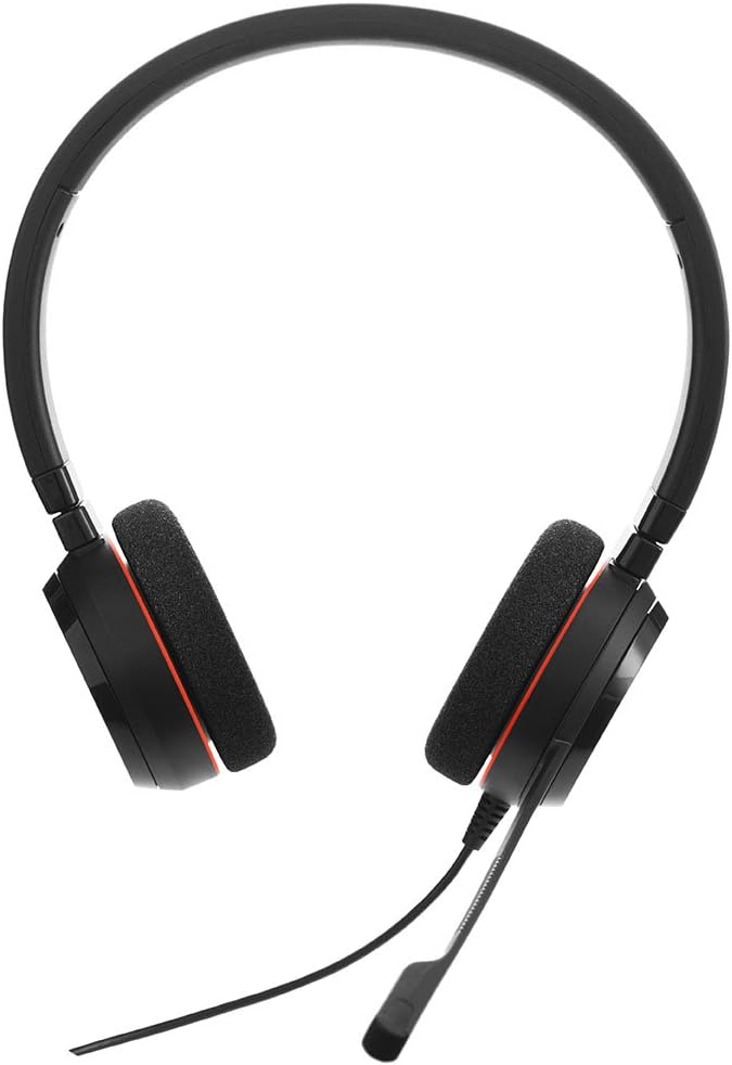 Jabra Evolve 20 UC Wired Headset, Stereo USB Connection Headphones J14802