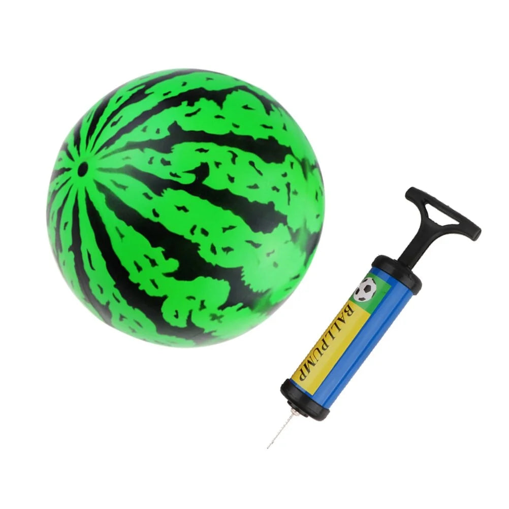 2Pcs 9 Inch Inflatable Bouncy Ball with Pump Kids Education Toys K76446