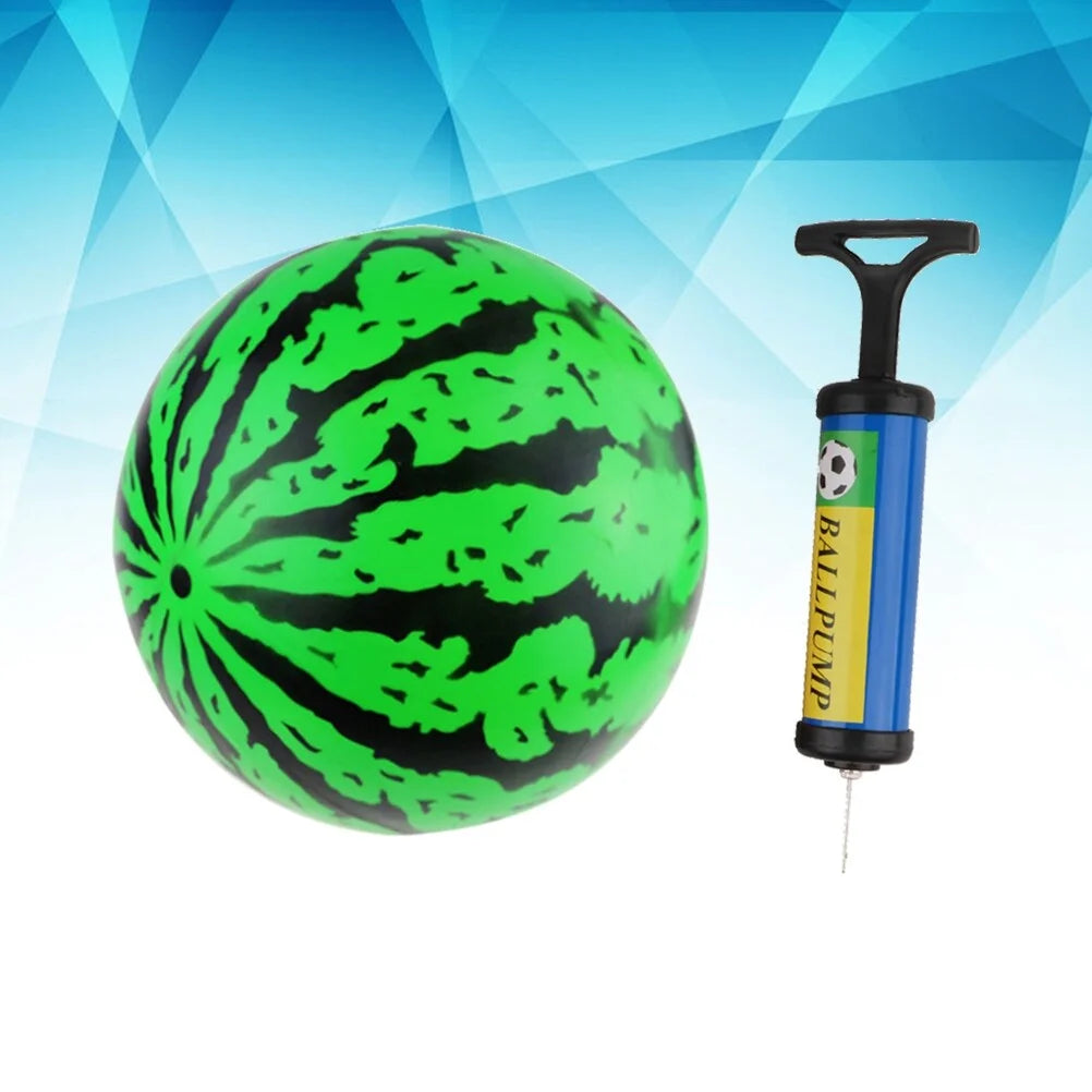 2Pcs 9 Inch Inflatable Bouncy Ball with Pump Kids Education Toys K76446