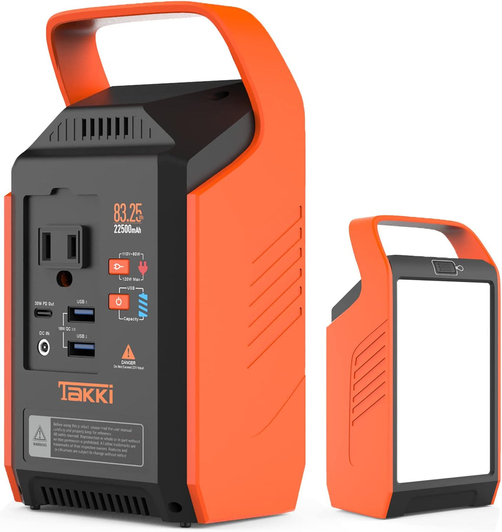 83Wh Portable Power Station with 110V AC Peak 120W Battery Backup L737