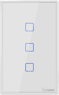 Smart Light Switch, 3 Gang 1 Way, Wi-Fi Touch Switch O612613