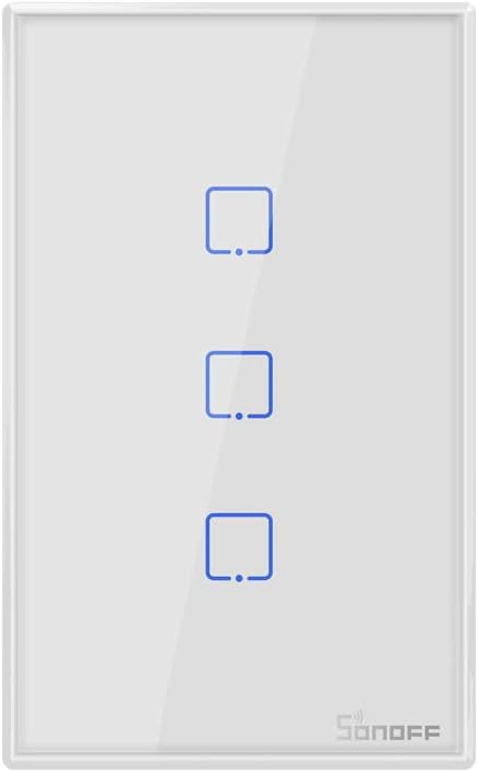 Smart Light Switch, 3 Gang 1 Way, Wi-Fi Touch Switch O612613