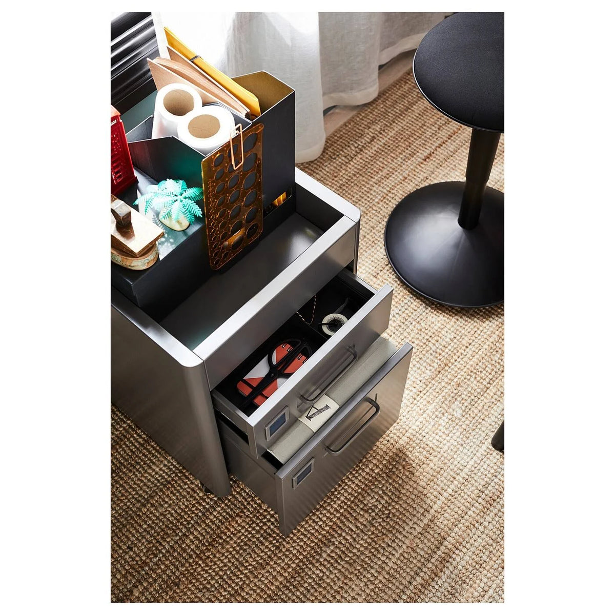 Dark Gray Drawer Unit on Casters F139347