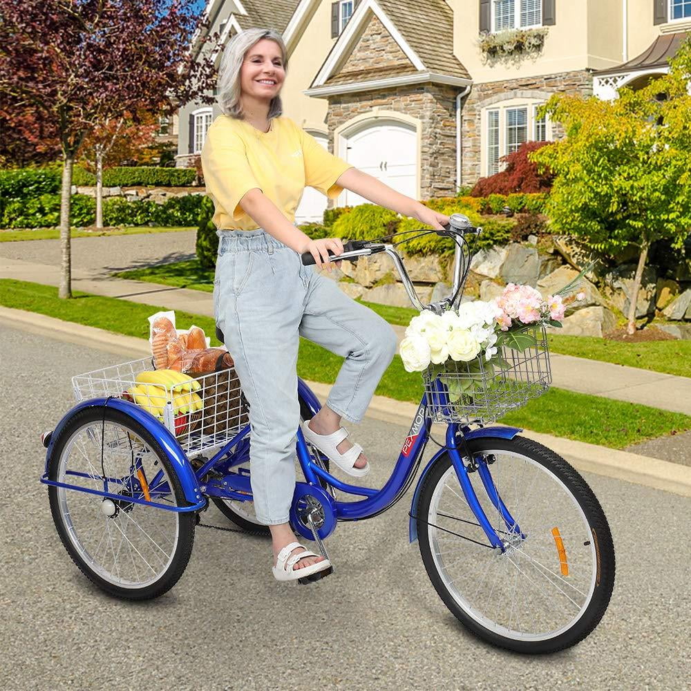 Blue 26-Inch Wheel Adult Tricycle A3675