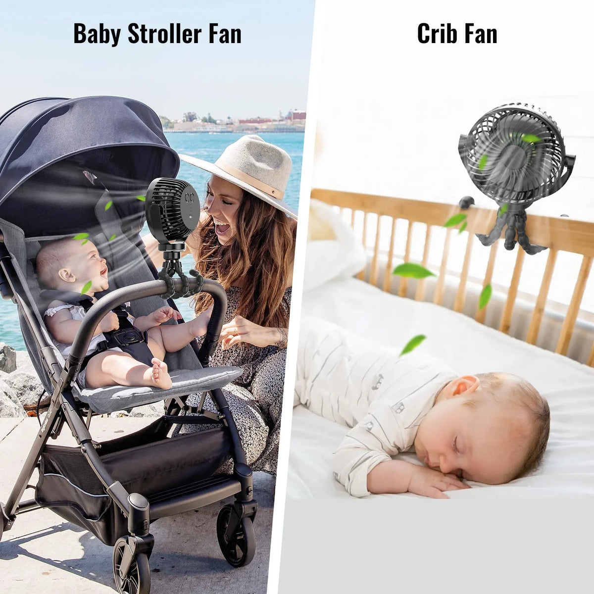 Portable USB Rechargeable Clip Tripod Fan E442430