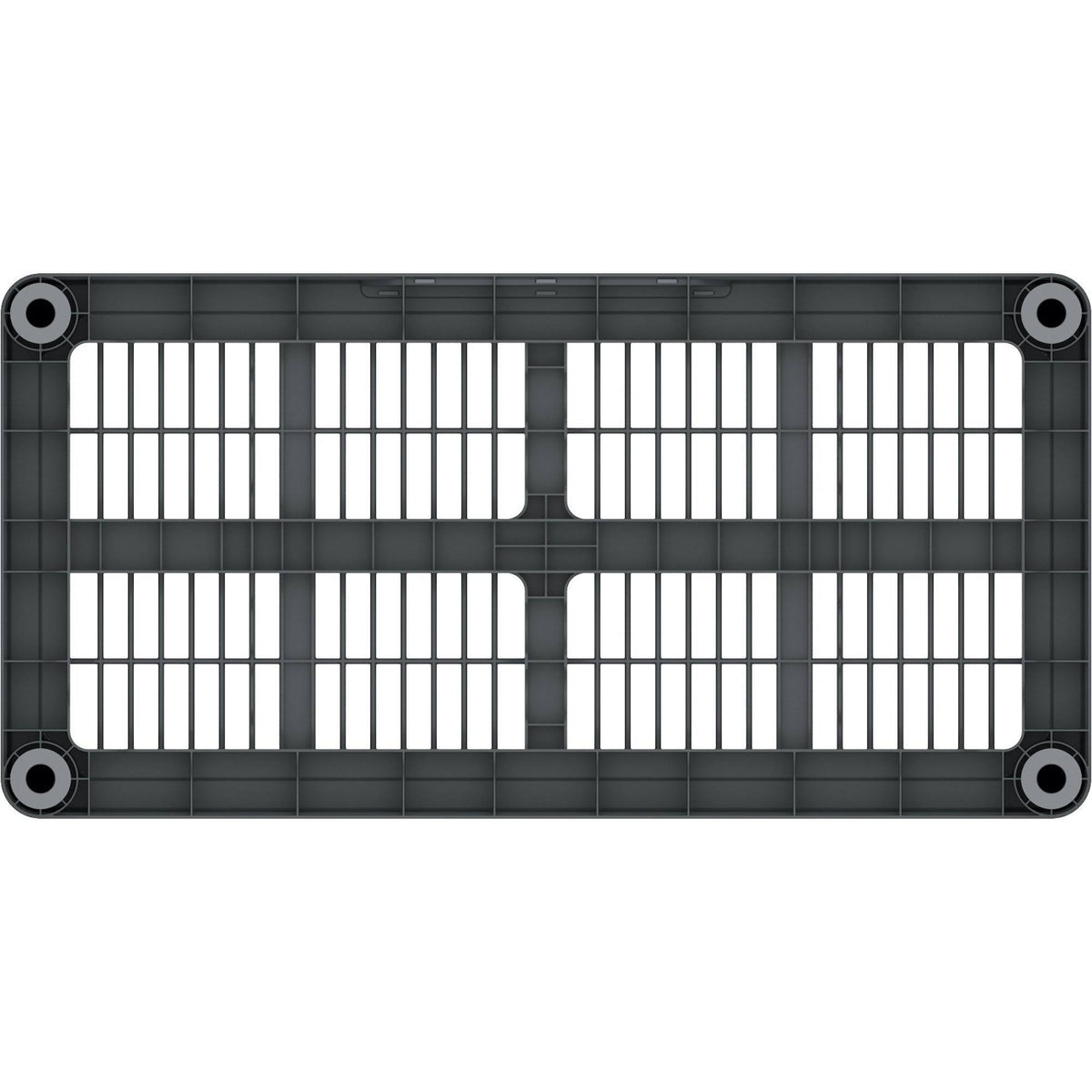 4 Tier Gray Shelving Rack U113