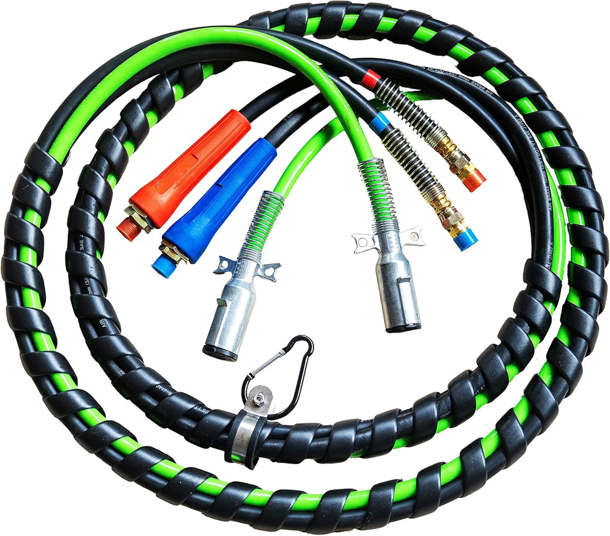 12 Ft. 3-in-1 Wrap Set ABS Electrical and Rubber Air Line Hose Assemblies F905475
