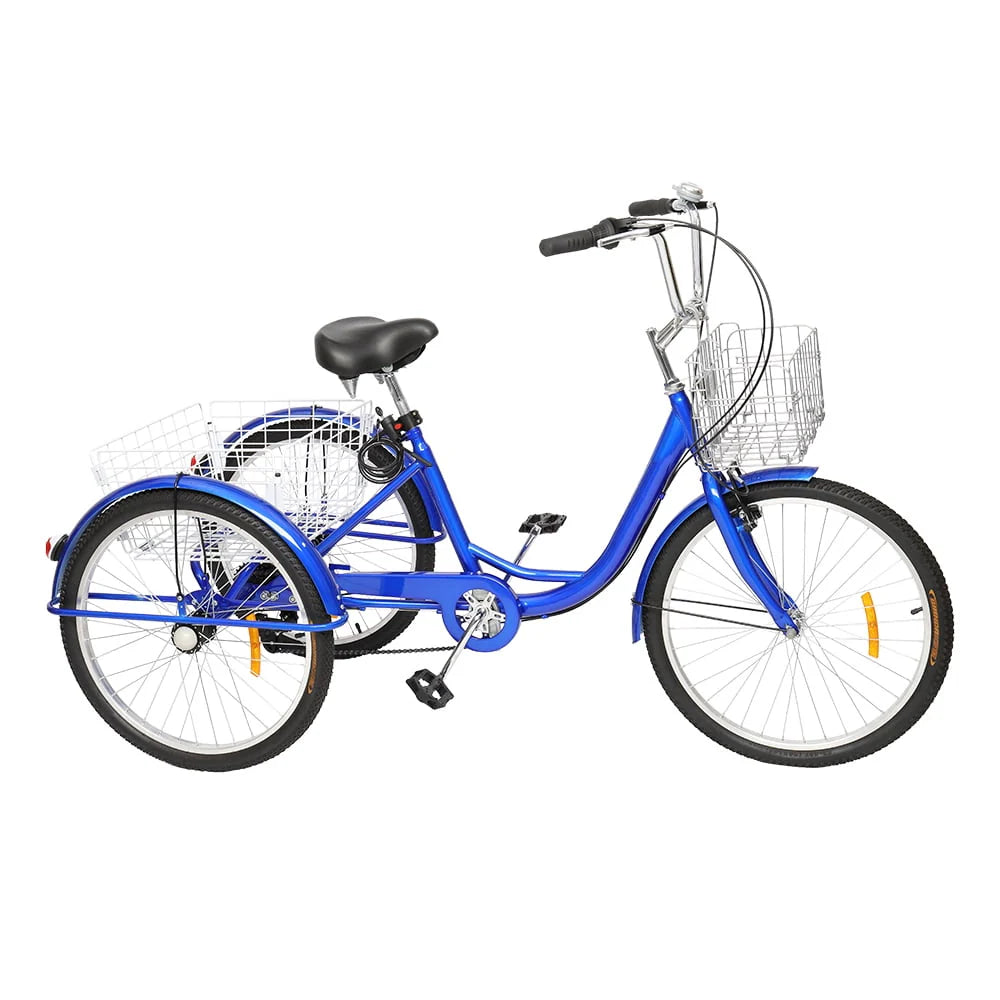 Blue 26-Inch Wheel Adult Tricycle A3675