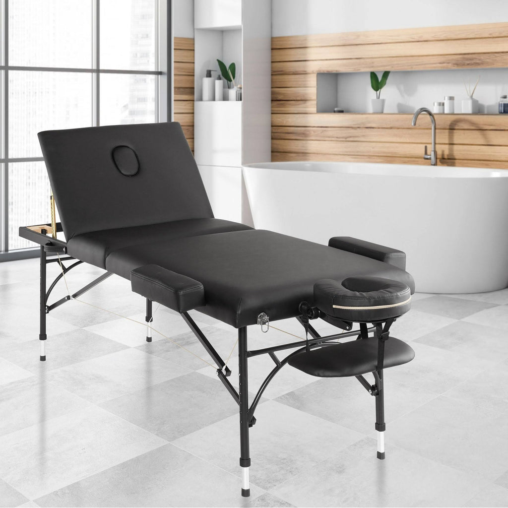 Portable Tri-Fold Massage Table with Aluminum Legs P71135