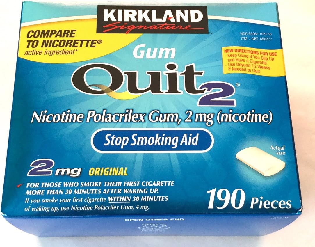 2 mg 190 Count Quit Smoking Gum H38272