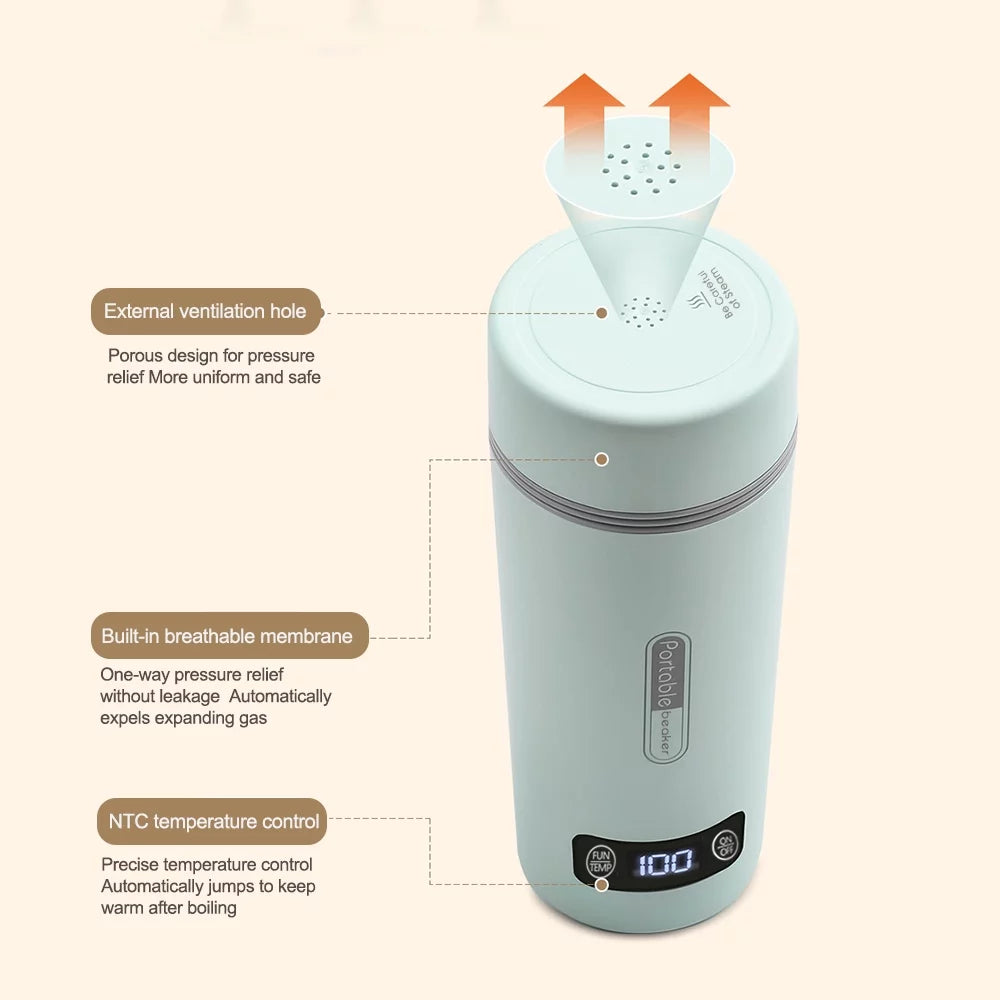 Portable Electric Kettle 350ml Stainless Steel E705