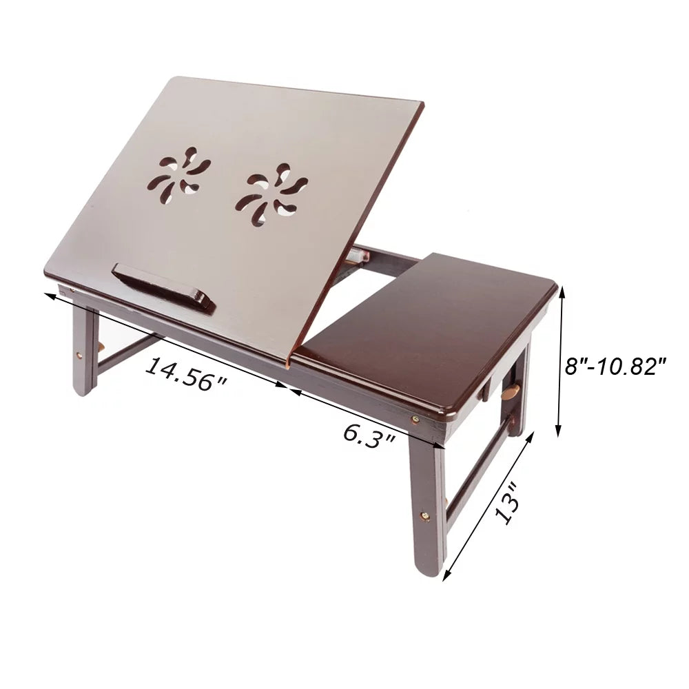 Adjustable Bamboo Lap Desk Tray T3902