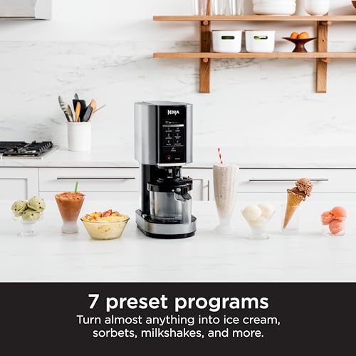 Silver Ice Cream Maker with 2 Pint Containers & Lids S941880