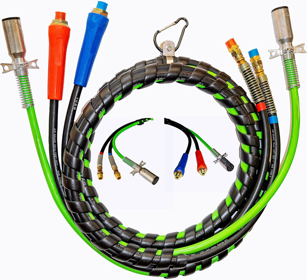 12 Ft. 3-in-1 Wrap Set ABS Electrical and Rubber Air Line Hose Assemblies F905475