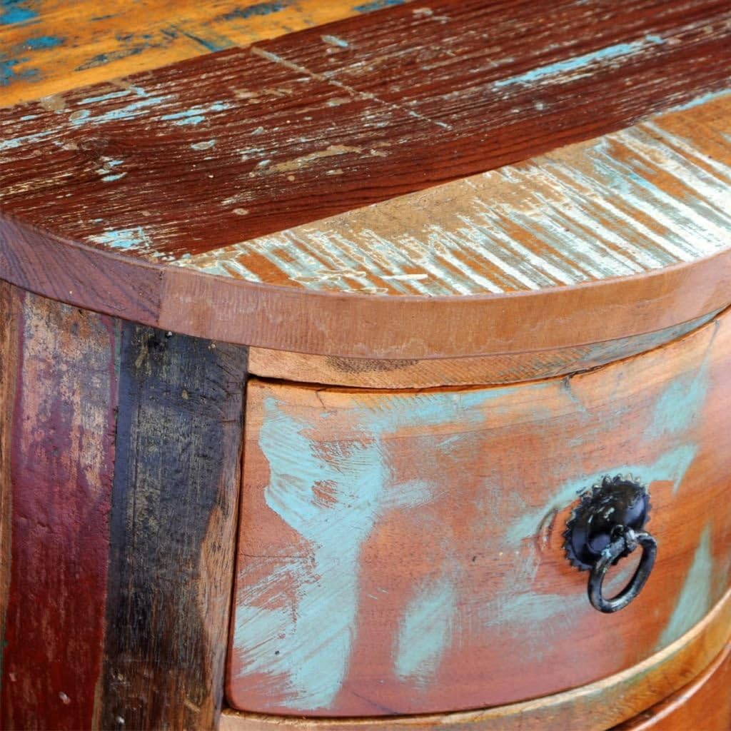 Reclaimed 3 Drawer Solid Wood Cabinet W950