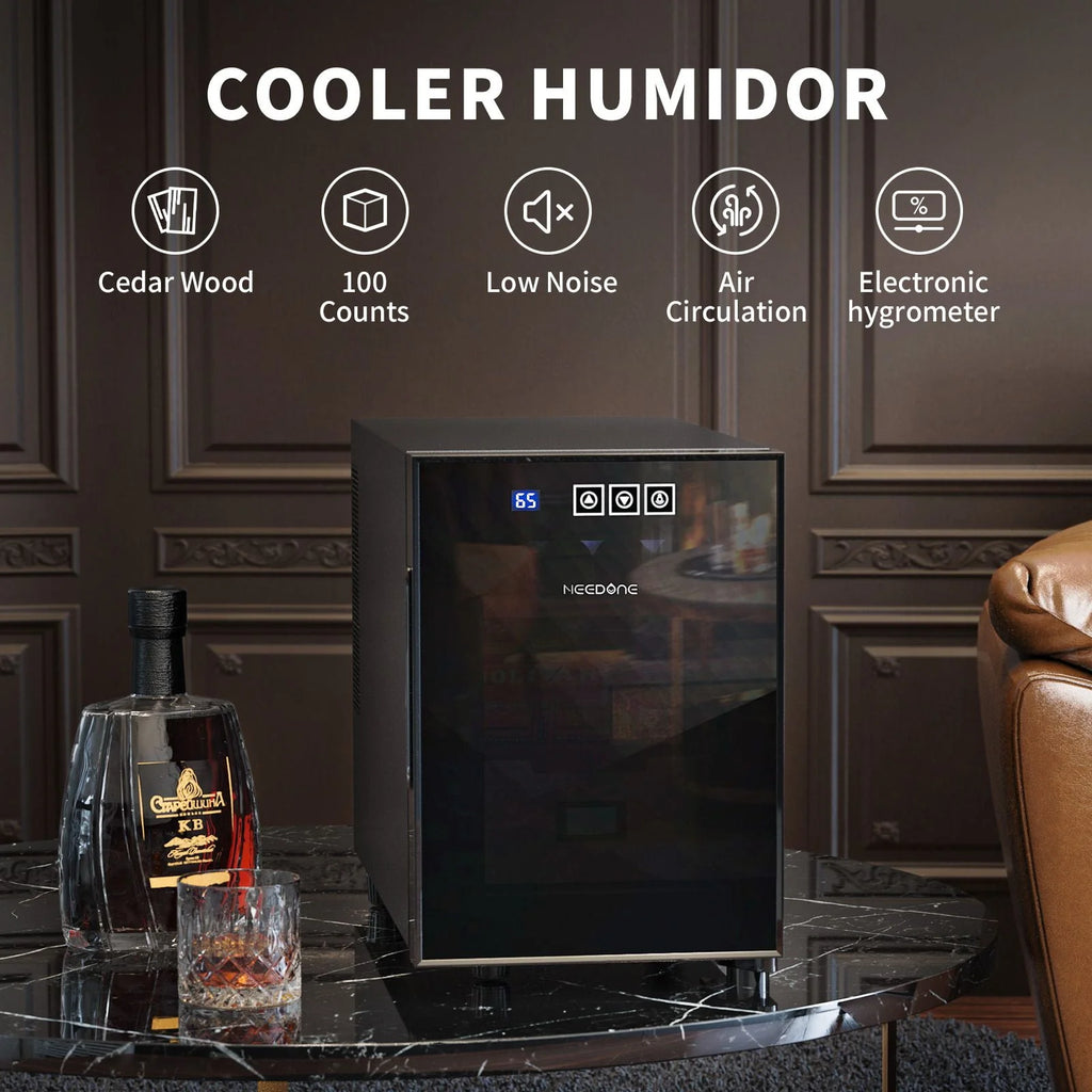 16L Electric Cigar Humidor with Spanish Cedar Shelves K5709