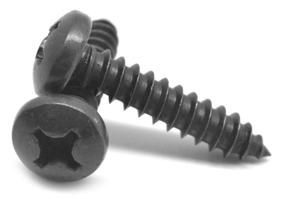 Black Oxide Phillips Pan Head Sheet Metal Screw P660717