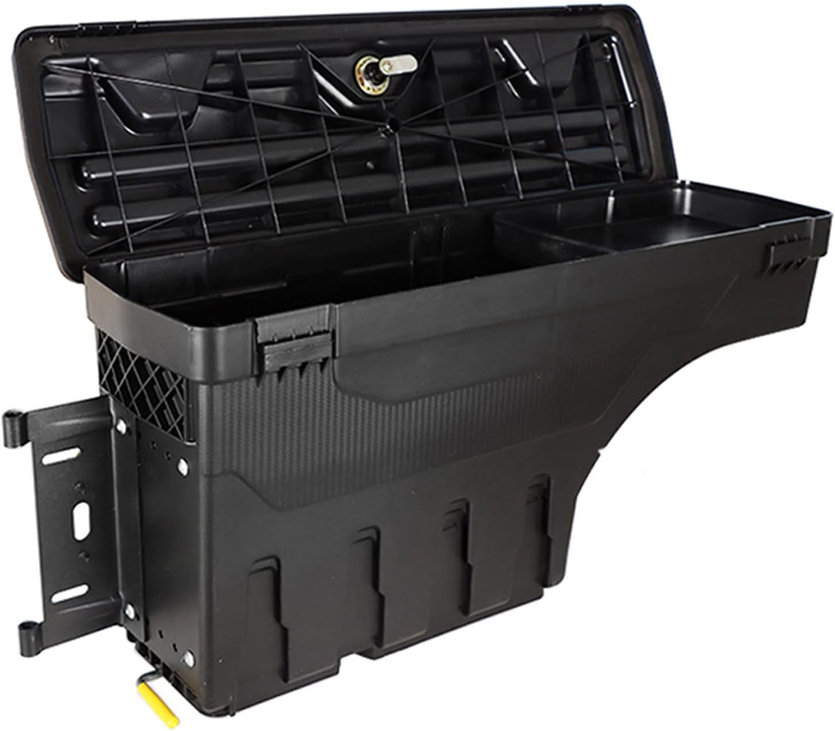 Driver Side Truck Bed Wheel Well Storage Case Tool Box with Lock M6160