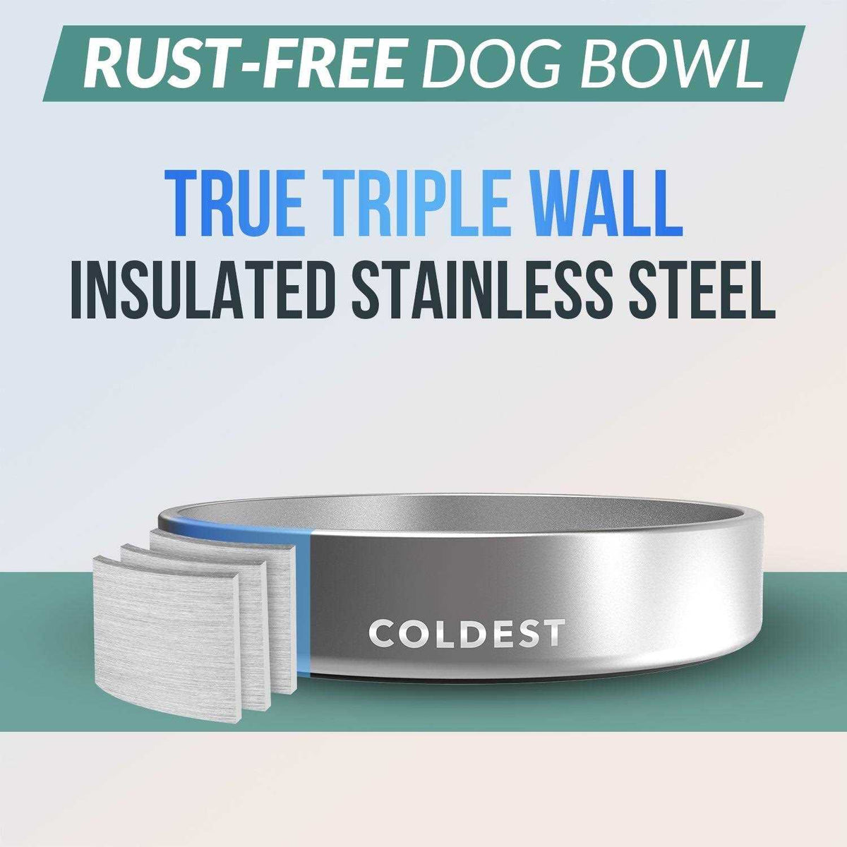 Stainless Steel Non Slip Insulated Dog Bowl G55598