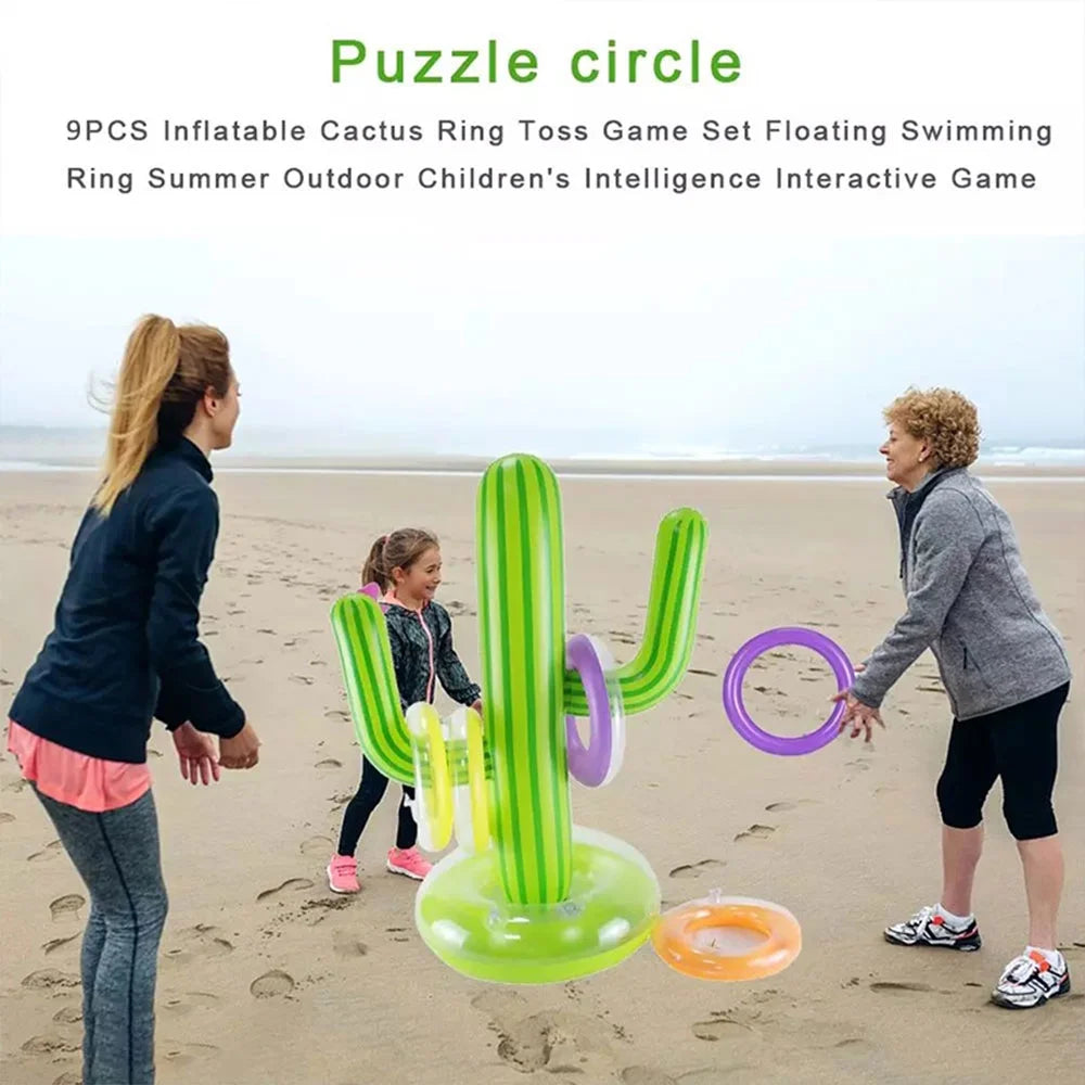 Inflatable Cactus Ring Toss Water Toys K682114