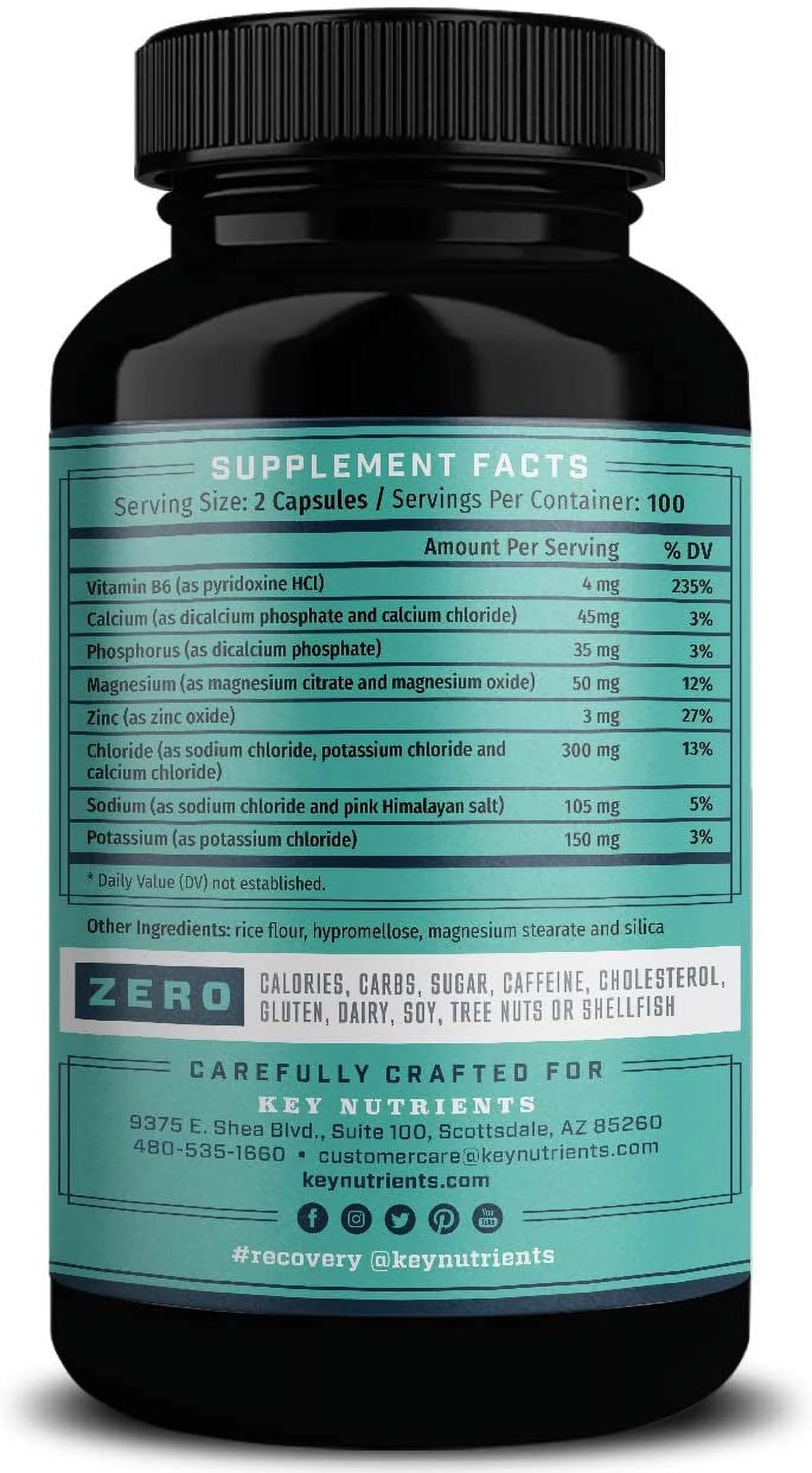 Electrolyte Salt Tablets 200 Capsules T24448