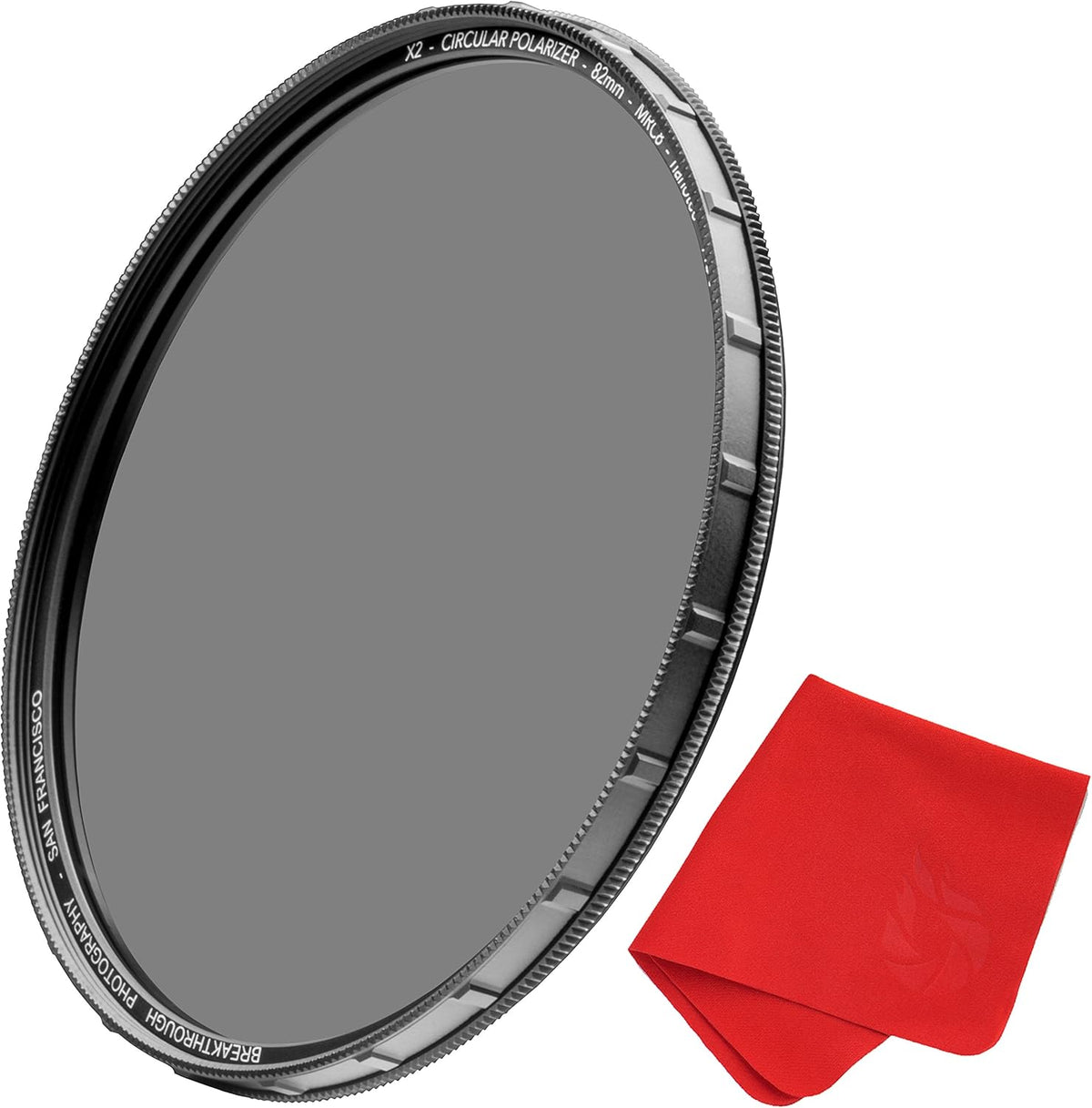 77mm CPL Circular Polarizing Filter for Camera Lenses with Lens Cloth, Pack of 2 K30736