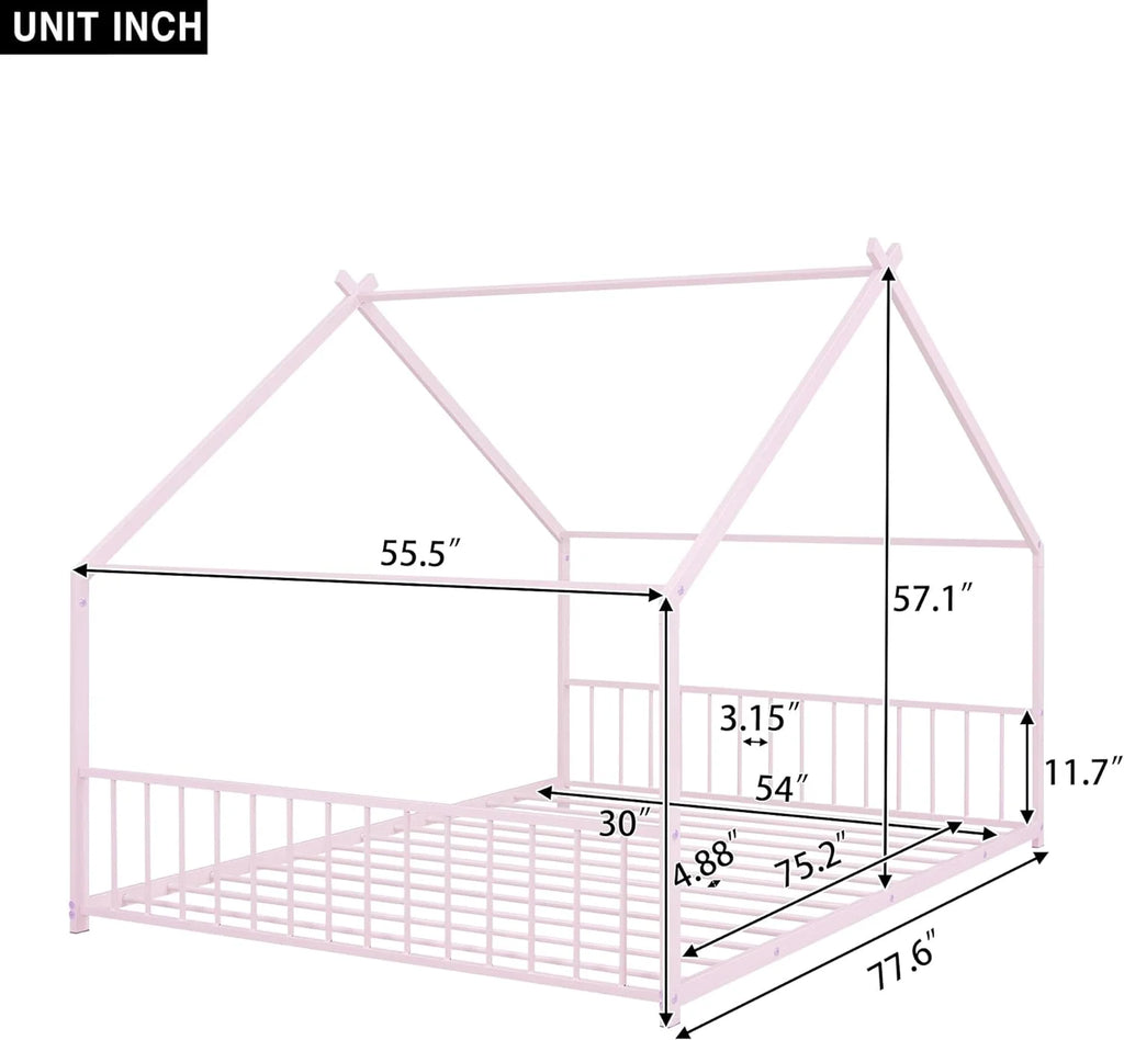 Full Size Floor Bed Frame W83099