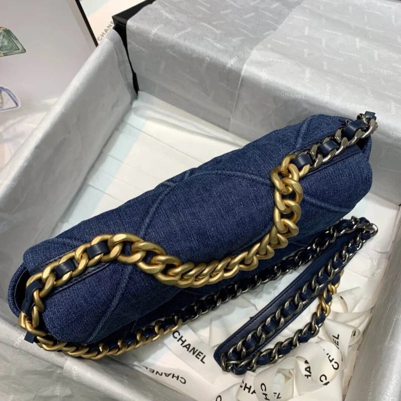 Denim Flap Bag J4165