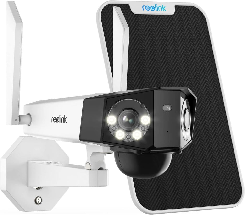 2K Security Battery Camera Outdoor Wireless Solar with Dual Lens J107072