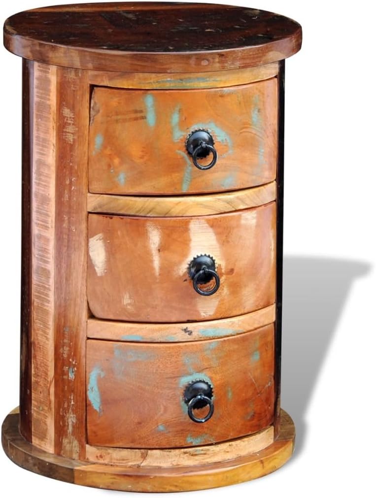 Reclaimed 3 Drawer Solid Wood Cabinet W950
