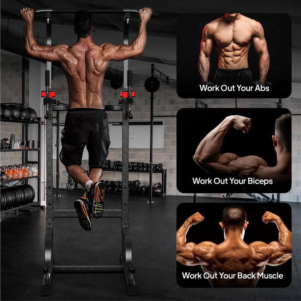 Multifunction Power Tower Dip Station Pull up Bar N8993