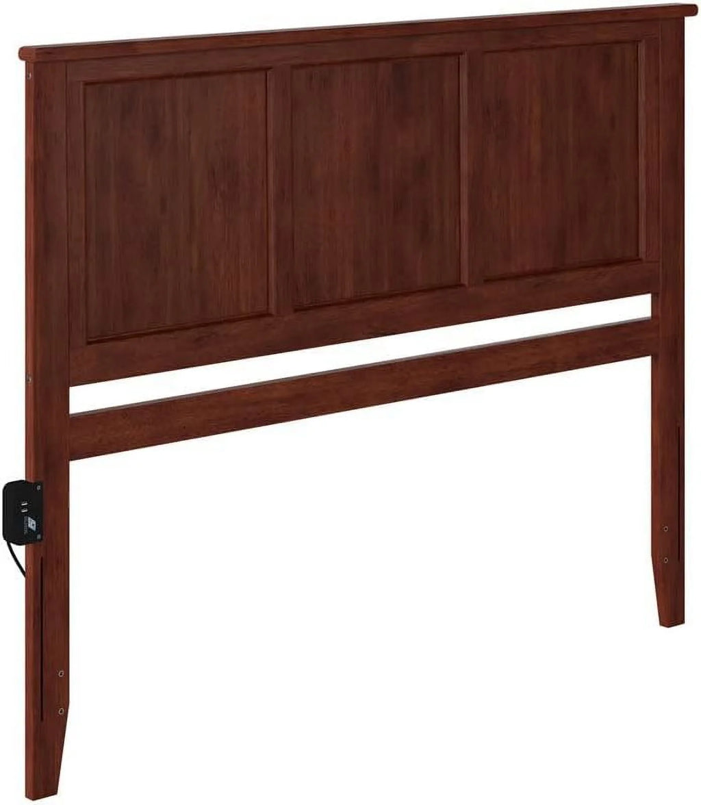 Queen Solid Wood Panel Headboard in Walnut T702821