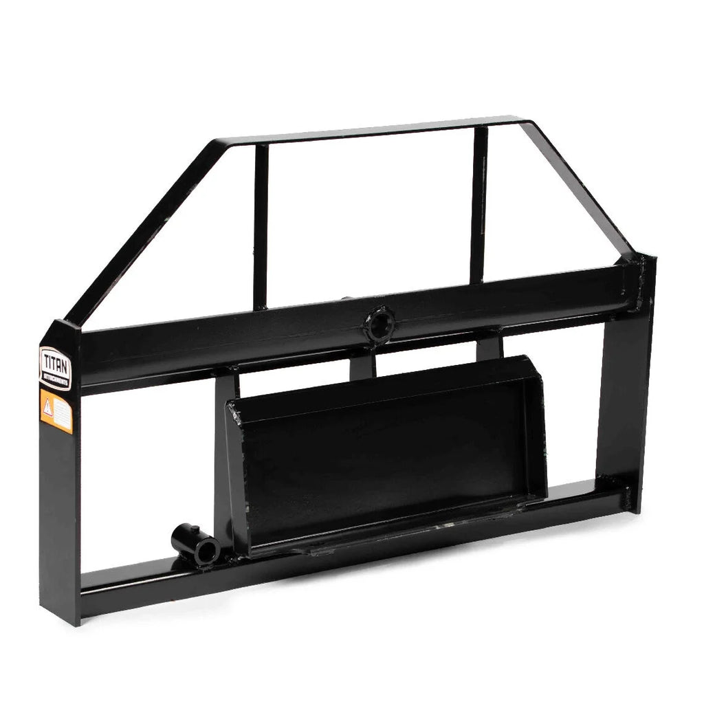 Mini Skid Steer Pallet Fork Frame, 4000 LB, Quick Tach Mounting F8196
