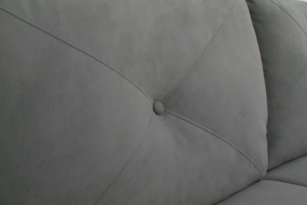 Dark Gray Microfiber Sectional Sofa E420