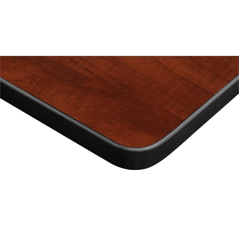 42x22 Square Breakroom Table & 4 Stack Chairs V6852