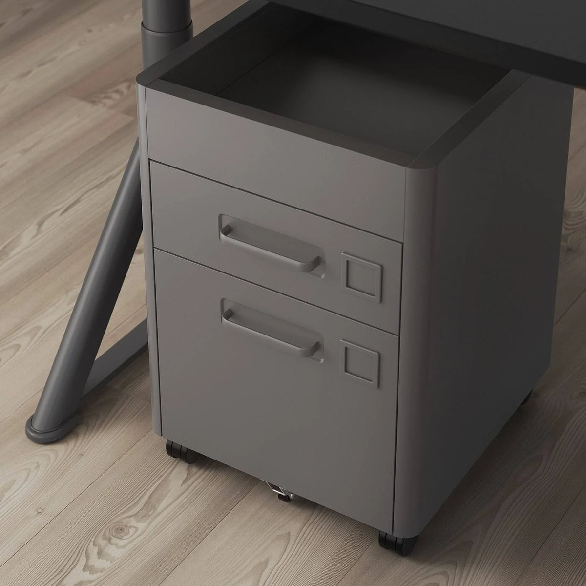 Dark Gray Drawer Unit on Casters F139347
