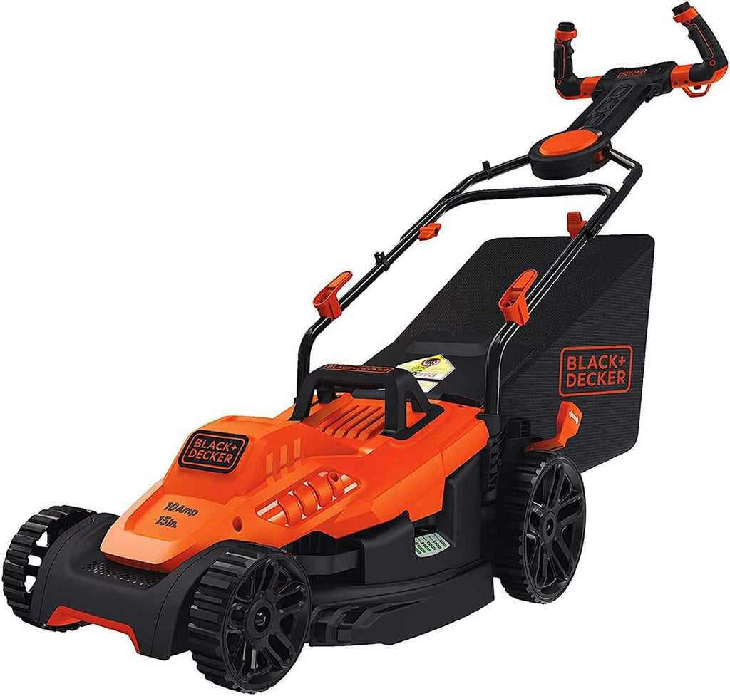15-Inch 10-Amp Corded Electric Lawn Mower with Bike Handle P584174
