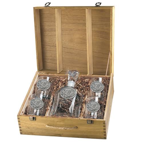 Pewter Decanter Boxed Set V795