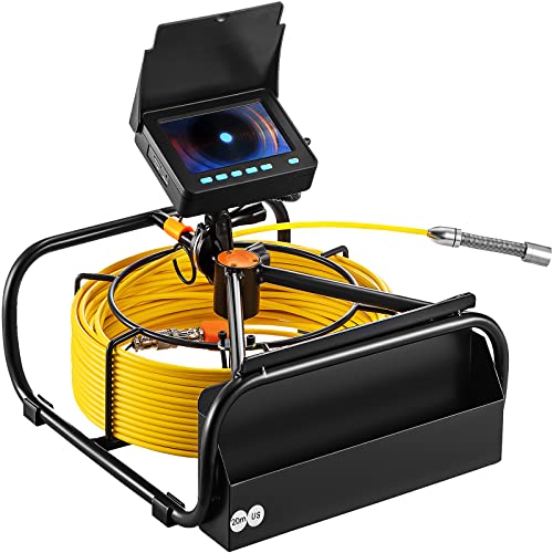 98.4 ft 4.3" Pipe Drain Inspection Camera with DVR Function and LED Lights L77197