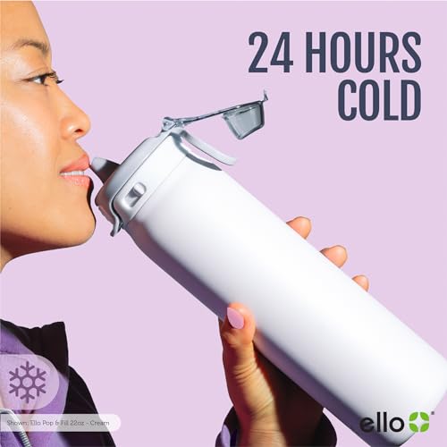 Stainless Steel Water Bottle with Locking Lid, 22oz, 32oz, 40oz K481172